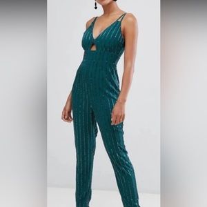 Asos green jumpsuit